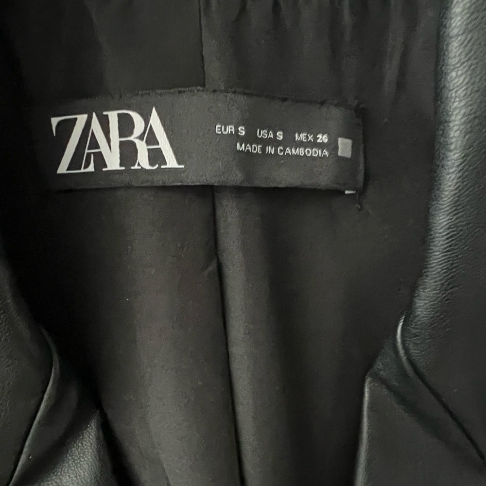 Zara Faux Leather Jacket - Picture 3 of 5